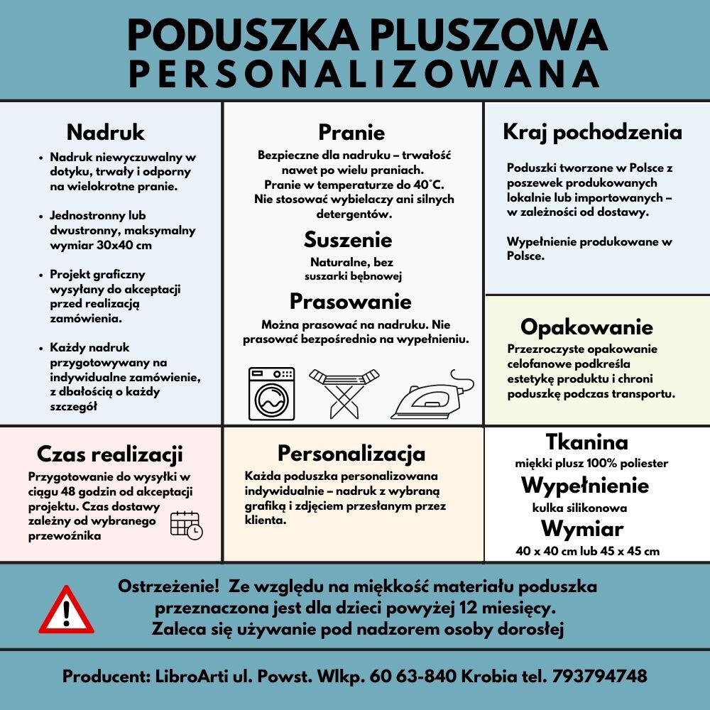 PODUSZKA Z WŁASNYM RYSUNKIEM