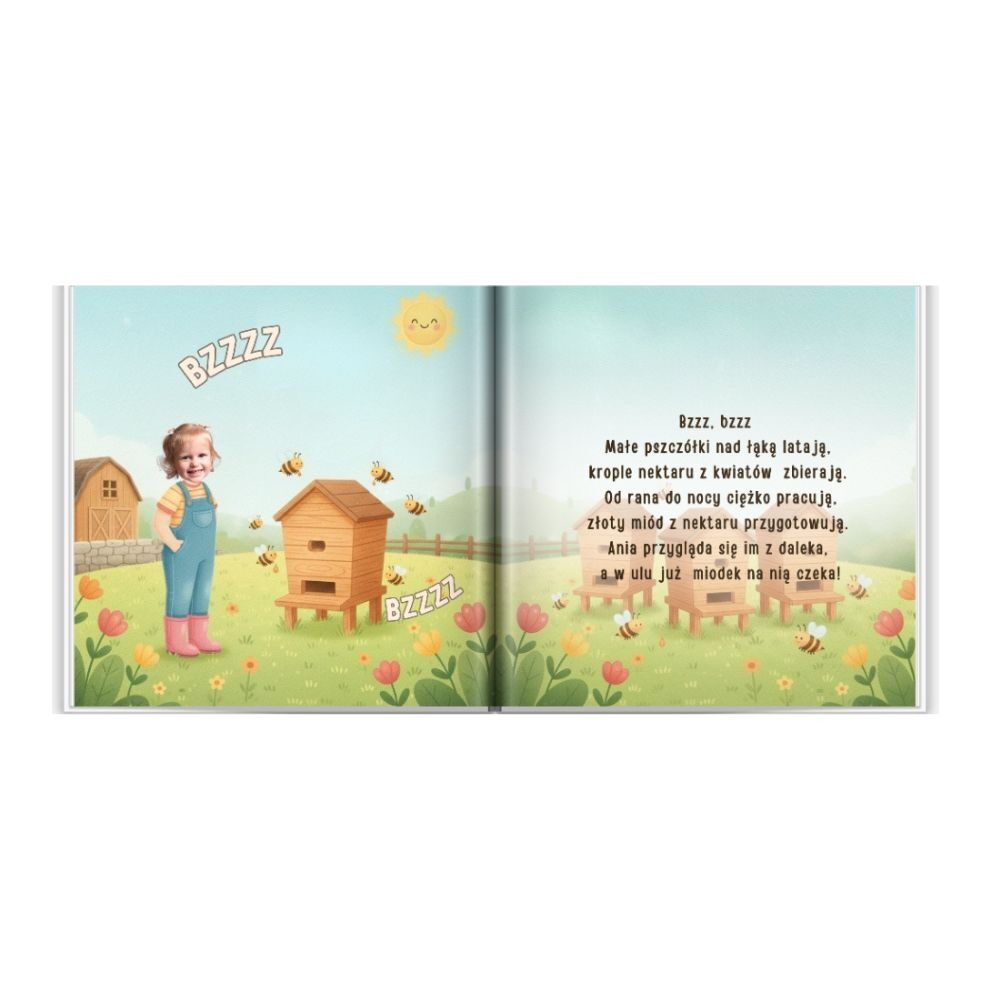 Personalizowana książka o farmie dla dziewczynki